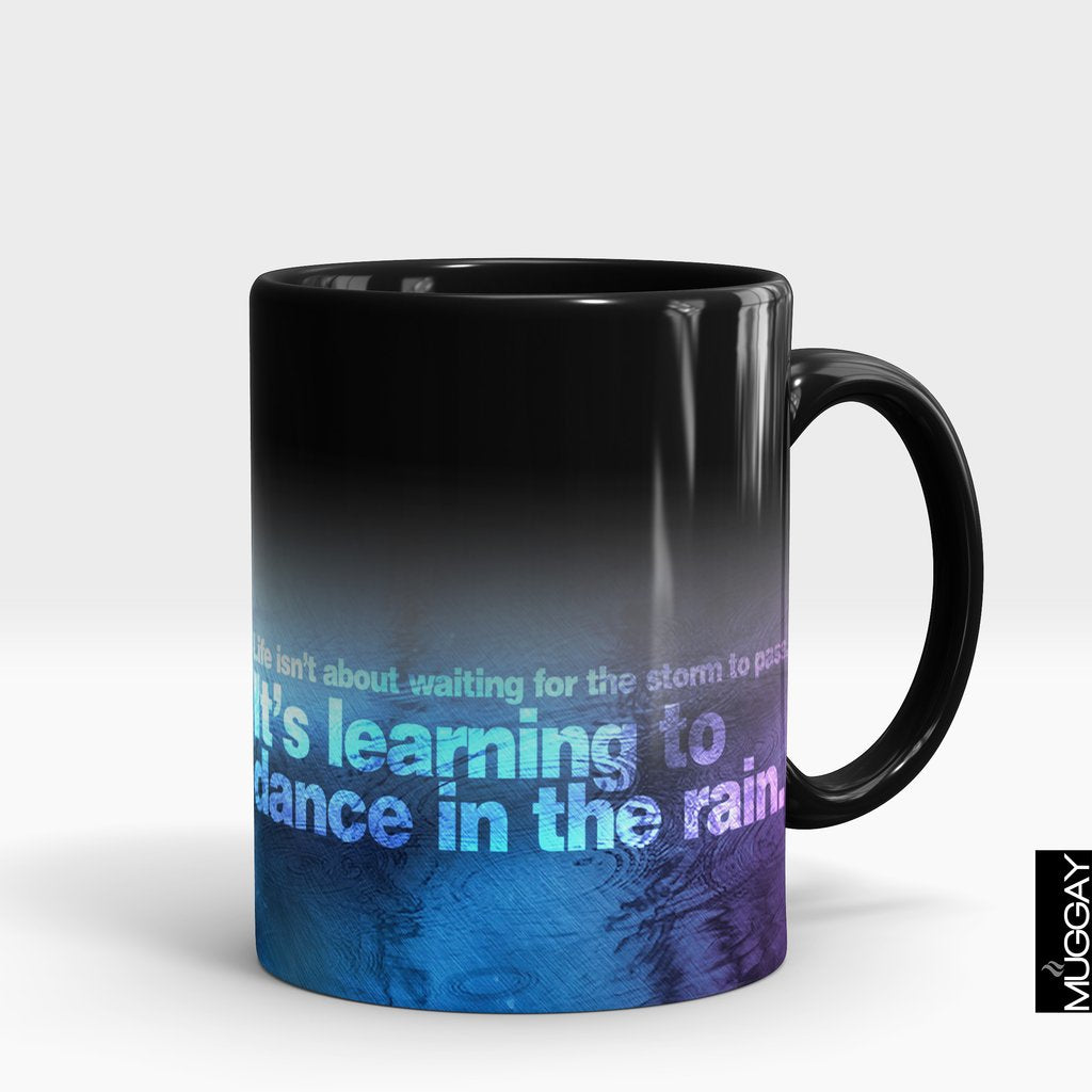 'Learning to Dance in the Rain' Rain Lover Mug