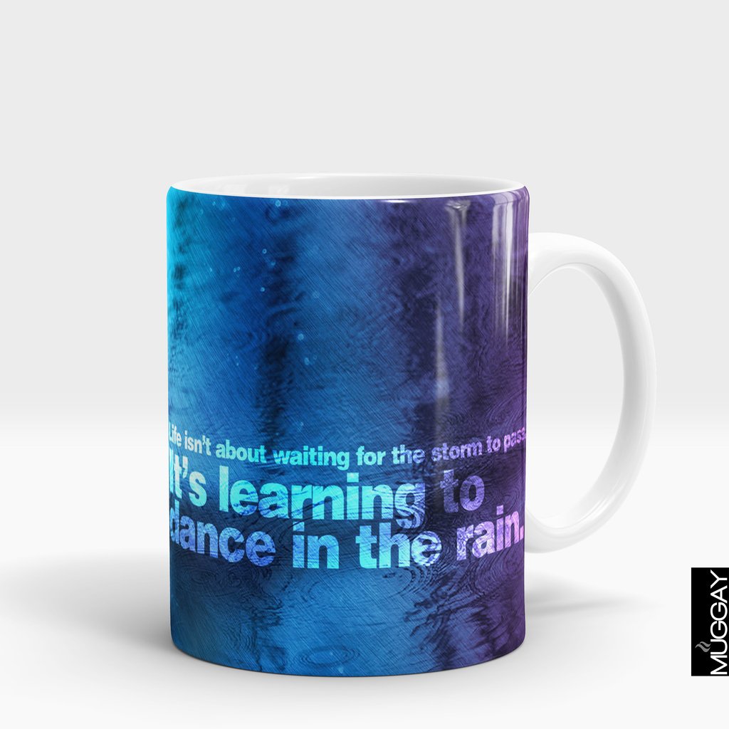 'Learning to Dance in the Rain' Rain Lover Mug