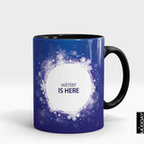 'Winter Is Here Snowflake' Winter Mug