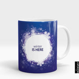 'Winter Is Here Snowflake' Winter Mug