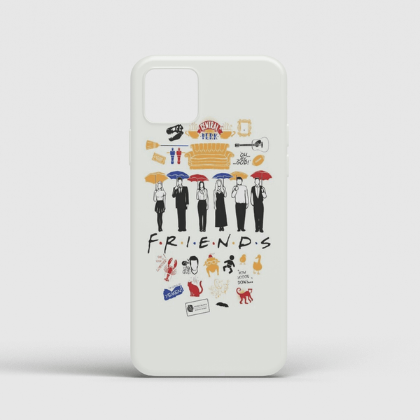 F.R.I.E.N.D.S White Phone Cover