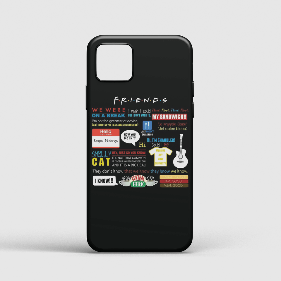 Friends Collage Patch Phone Cover