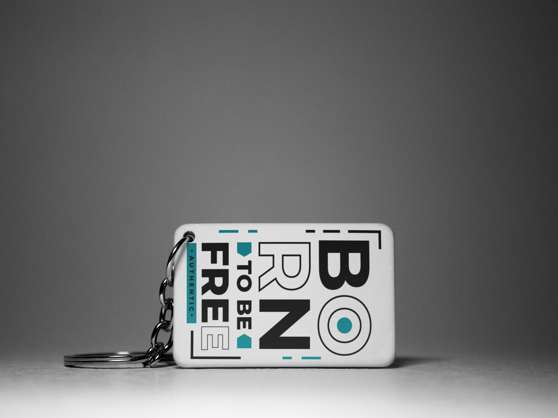 Born to be Free Keychain