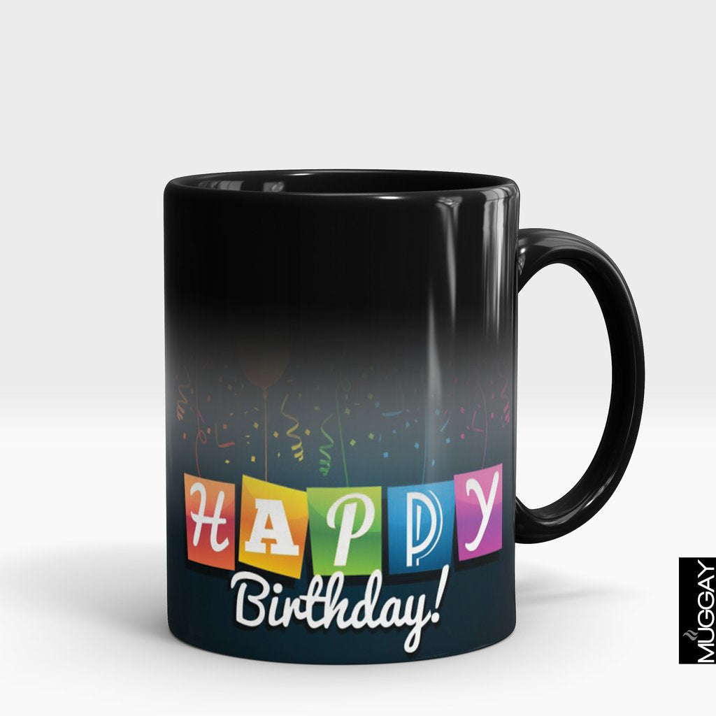 'Happy Birthday Balloon Banner' Mug