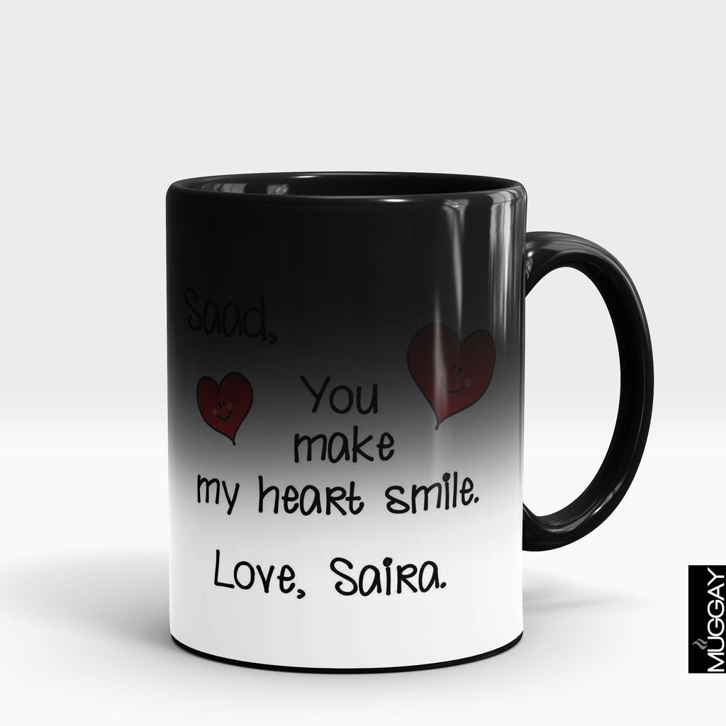 'You Make My Heart Smile' Valentine Mug