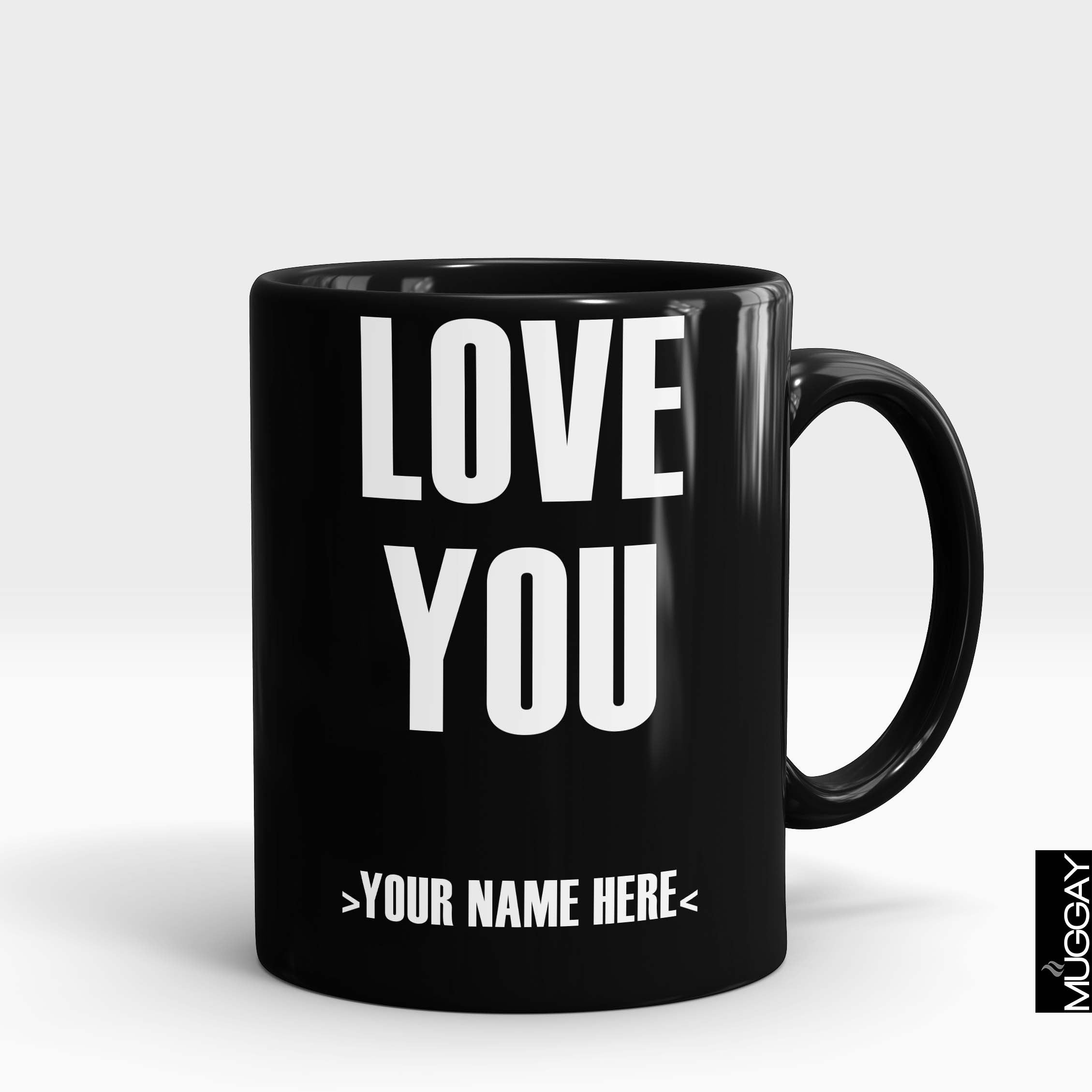 Love you Magic mug with Customized Name